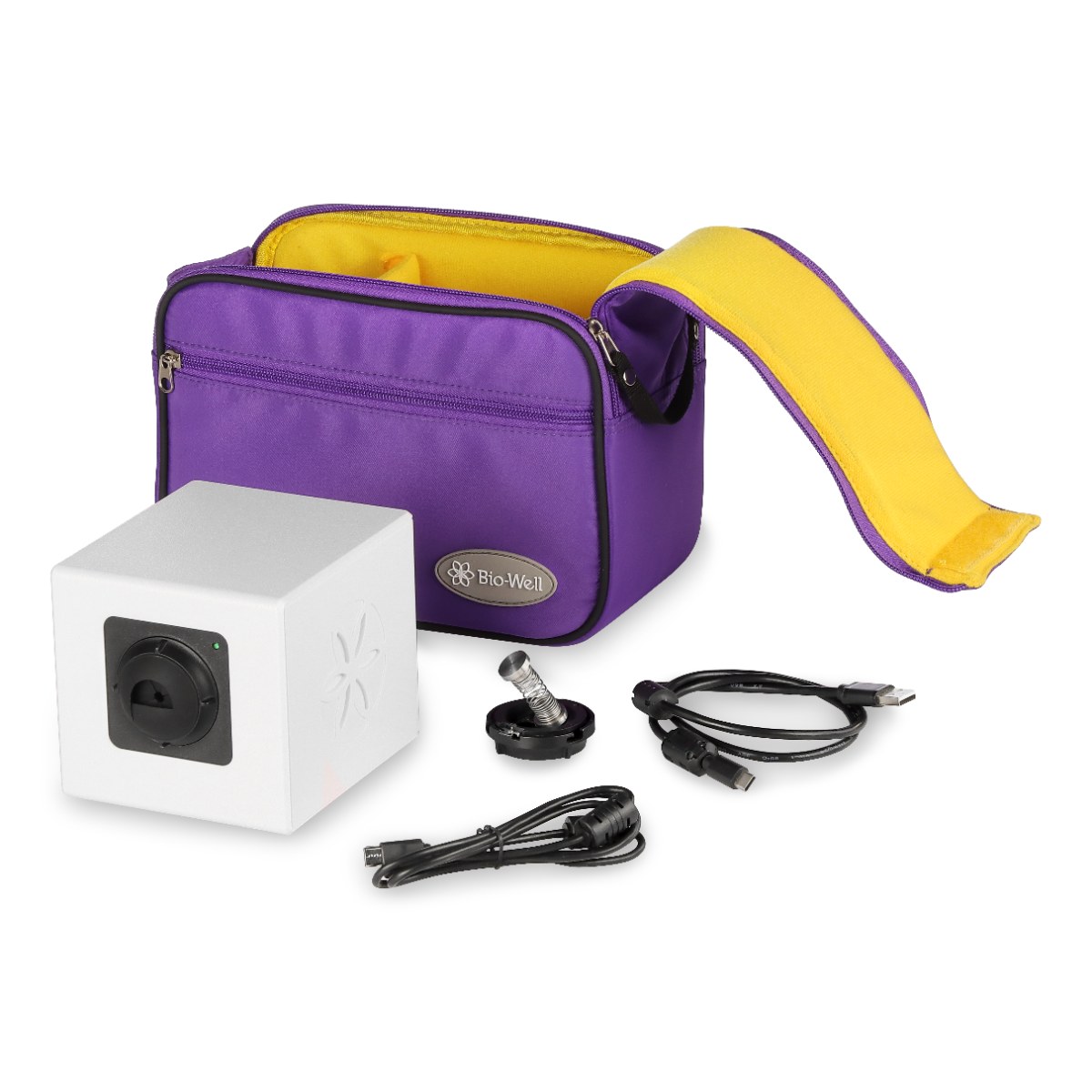 Il kit Bio-Well con camera, accessori e borsa